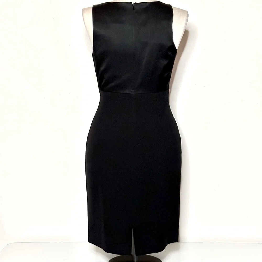 LBD Black Cocktail Dress by Andrea Polizzi for Rex Lester 10 Rhinestones - Picture 3 of 11